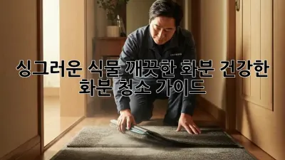 싱그러운 식물, 깨끗한 화분: 건강한 화분 청소 가이드